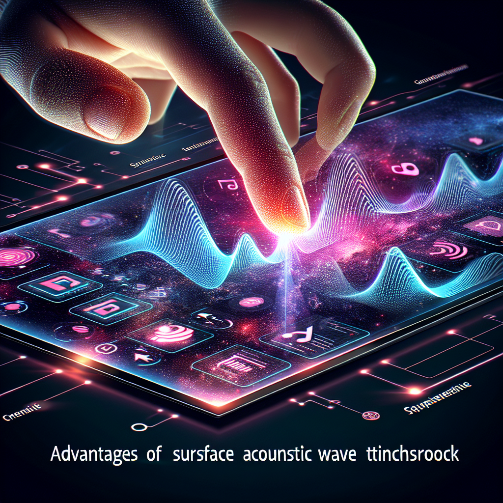 What are the advantages of SAW touchscreens?