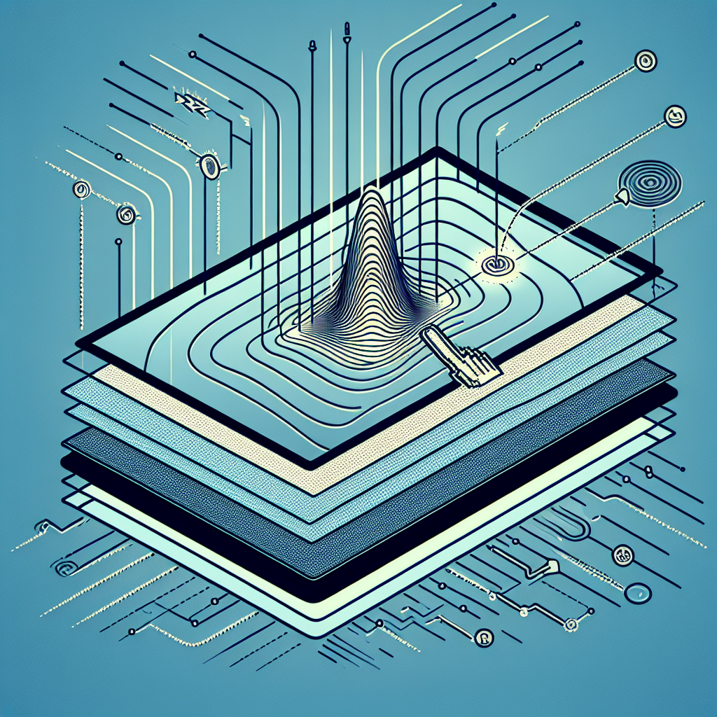 How does a SAW touchscreen detect touch?