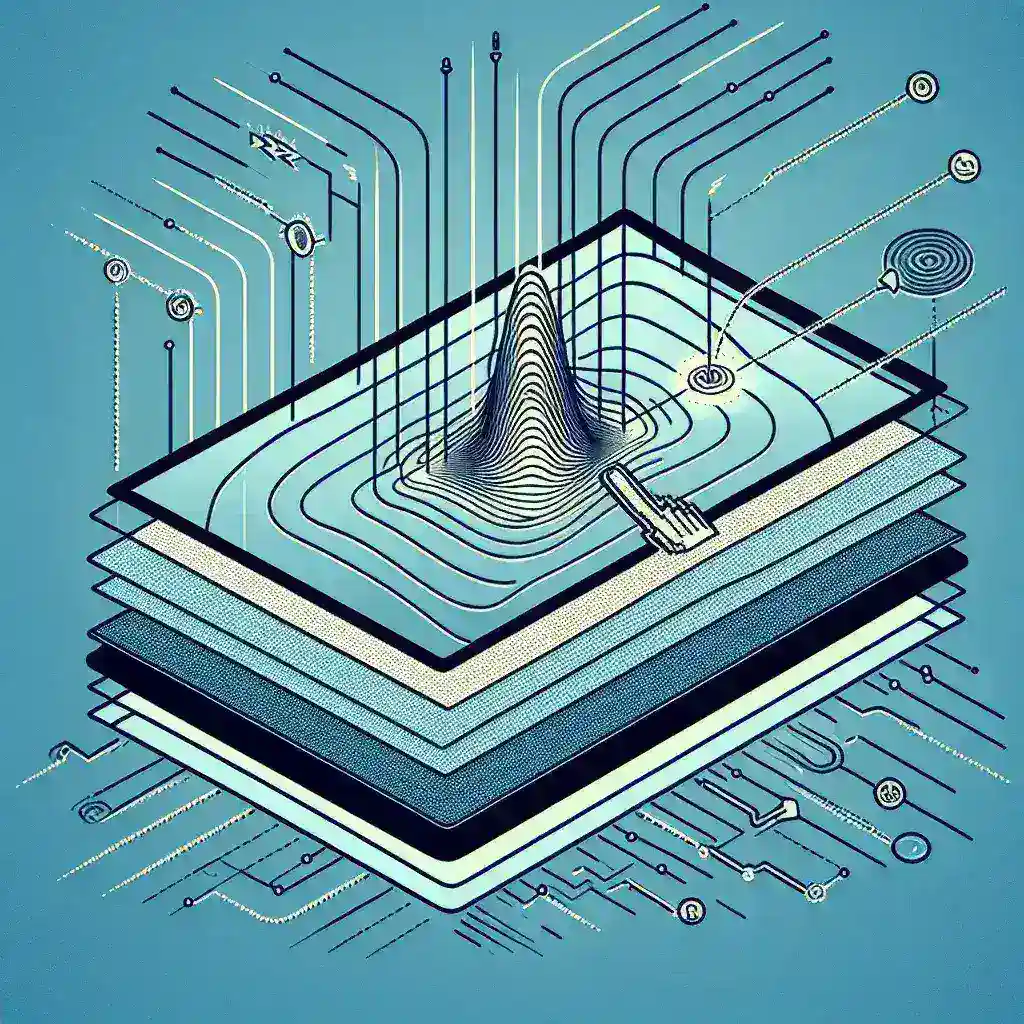 How does a SAW touchscreen detect touch?