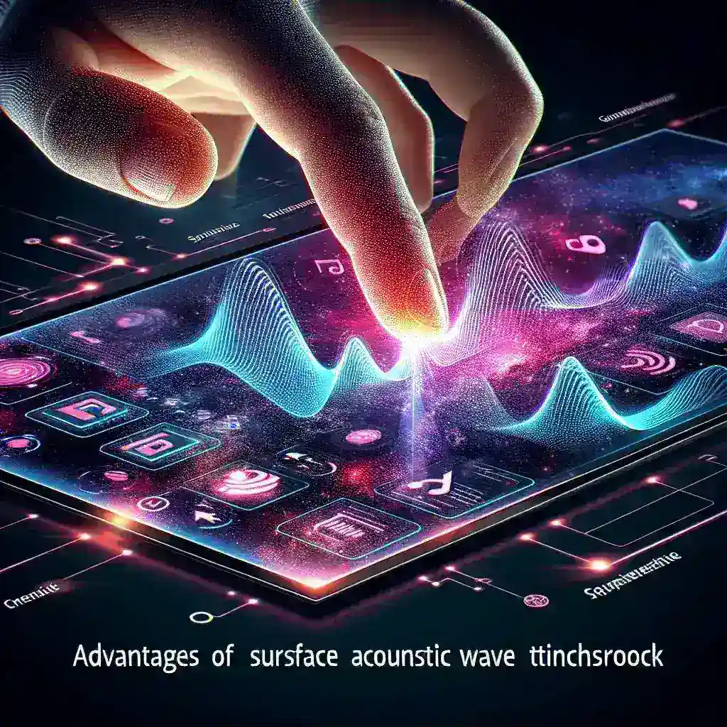 What are the advantages of SAW touchscreens?
