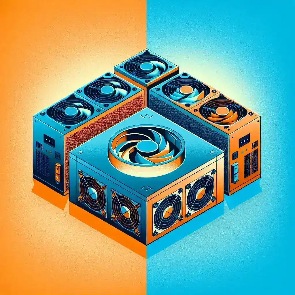 Why do some power supplies feature hybrid fan modes?